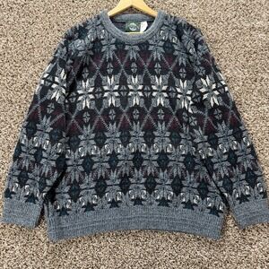 Jantzen Geometric Knit Sweater Men's Sz 2X Cosby Grandpa 90s Vintage Heritage